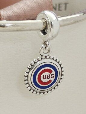 Pandora Chicago Cubs Baseball Team Exclusive Dangle Charm with box